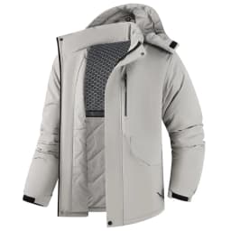 Winter Man Thicken Waterproof Outdoor Jacket Men Sport Windproof Detachable Hat Jackets Man Multi Pocket Work Safari Windbreaker