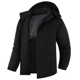 Winter Man Thicken Waterproof Outdoor Jacket Men Sport Windproof Detachable Hat Jackets Man Multi Pocket Work Safari Windbreaker