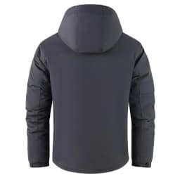 Winter Man Thicken Waterproof Outdoor Jacket Men Sport Windproof Detachable Hat Jackets Man Multi Pocket Work Safari Windbreaker