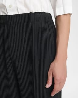 Miyake Men's Pleated Pants Wide Leg Loose Fit Fashion Trousers