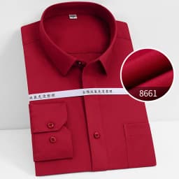 Liquid Ammonia Anti-wrinkle 100% Cotton Men Shirt Long Sleeve Slim Fit Longsleeve Shirt for Men White Business Shirt Men