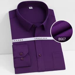 Liquid Ammonia Anti-wrinkle 100% Cotton Men Shirt Long Sleeve Slim Fit Longsleeve Shirt for Men White Business Shirt Men
