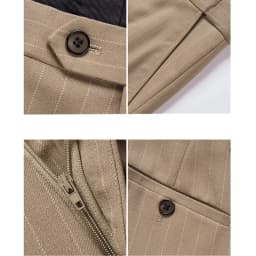 Men's Pinstripe Double-breasted Suit Two-piece, Wedding/Party/Business Dress Jacket and Pants,  Blue、Gray、RedSets, Asian Size