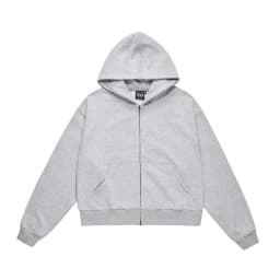 Simple Solid Color Hooded Zipper Outerwear Mens Streetwear Casual Long Sleeve Sweatshirts Men