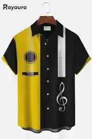 Men's Casual Sea Life Graphics Short Sleeve Shirt Button Down Lapel Shirts Oversized erkek kiyafetleri2025 plage