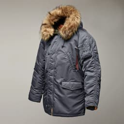 MGP Men's winter standard jacket classic n-3b parka for extreme cold weather waterproof removable faux fur around Hood