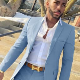 Navy Blue Men's Suit 2 Piece Business Formal Work Wear Wedding Groom Tuxedo Custom Dress Male 2024 Blazer