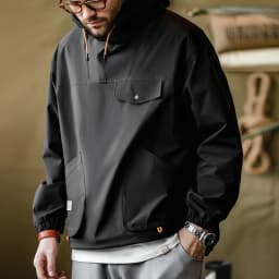 Maden Casual Outdoor Multi-pocket Hooded Men's Jackets Spring Fall Loose Windbreak Parka Ginger Climbing Outerwear Track Jacket