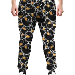 Men's 2025 Sweatpants,Yellow duck Graphic Polyester Joggers, Slim Fit Casual Lounge Pants with Pockets, Spring Autumn Streetwear