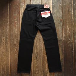 FREEWHEELERS & CO Lot 601 14oz Red Ear Black Jeans