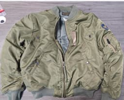 Men Vintage 1955 USAF MA-1 Pilot Bomber Jacket Military Windproof Coat Spring Winter Retro Outerwear for Daily Riding heavy weig