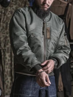 Men Vintage 1955 USAF MA-1 Pilot Bomber Jacket Military Windproof Coat Spring Winter Retro Outerwear for Daily Riding heavy weig