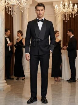 Modern Men's Slim Fit Tuxedo Suit with Tassel Shawl Collar High Quality Groom's Wedding Outfit Jacket And Pants Two-Piece Set