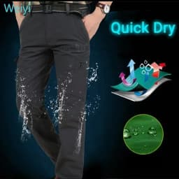 Outdoor Waterproof Tactical Cargo Pants Men Breathable Summer Casual Army Military Long Trousers Male Quick Dry Cargo Pants