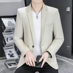 Blazer Men's Fashion Business Gentleman Groom Professional Gentleman Form-fitting Versatile Casual Formal Wear High-end Blazer