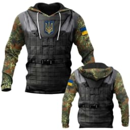 Hoodies Ukrainian Flag National Emblem 3d Print Sweatshirts Men Women Unisex Hooded Oversized Hoodie Fashion Kids Pullover Coat