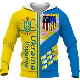Hoodies Ukrainian Flag National Emblem 3d Print Sweatshirts Men Women Unisex Hooded Oversized Hoodie Fashion Kids Pullover Coat