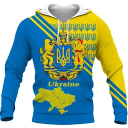 Hoodies Ukrainian Flag National Emblem 3d Print Sweatshirts Men Women Unisex Hooded Oversized Hoodie Fashion Kids Pullover Coat