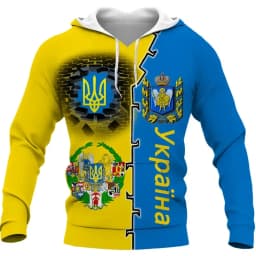 Hoodies Ukrainian Flag National Emblem 3d Print Sweatshirts Men Women Unisex Hooded Oversized Hoodie Fashion Kids Pullover Coat