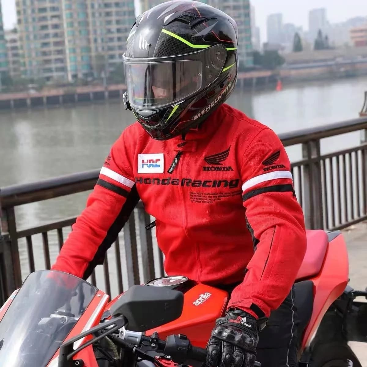 Honda Summer Off-Road Motorcycle Racing Suit Anti-Fall Breathable Mesh Jacket Men's And Women's Riding Gear