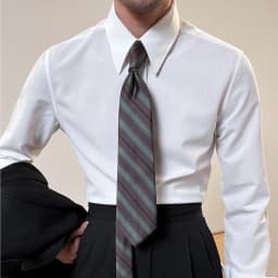 Men's French Style Long Point Collar Formal Dress Shirt, White Cotton Wrinkle-Resistant Business Shirt with French Cuffs, Idea