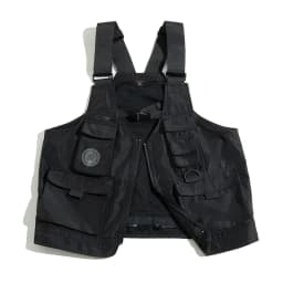 Maden Men Multi-pocket Tactical Vest Jacket & Bag Japan Retro Multi-function Photography Waistcoat Wide Shoulder Strap Solid Bag