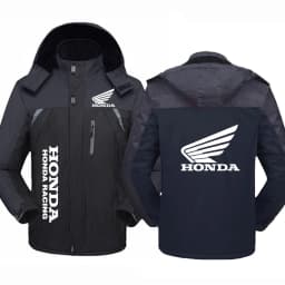 Honda Logo Print Autumn And Winter New 2025 Men's Thicken Warm Windproof Hoodies Versatile Comfortable Jacket Coat