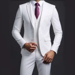 Suit (Blazer+ Vest + Trousers) Men's Fashionable Gentleman Business British Style Solid-color Banquet Host Casual Wedding Suit
