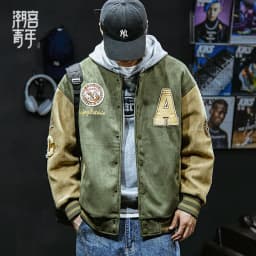 New Baseball Jacket Men Fashion Embroidered Jackets Coats High Street Outwear Man Bomber Jacket Hip Hop Clothing Top