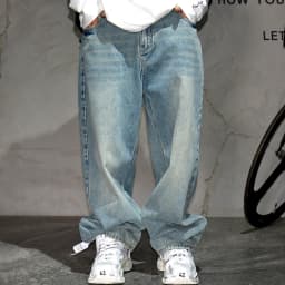 Japanese Vintage Distressed Baggy Jeans Men Clothing Harajuku Casual Denim Cargo Pants Korean Fashion Hip Hop Trousers Male