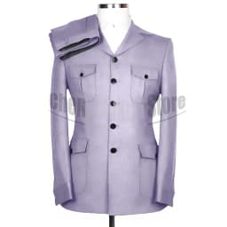 Men Suits 2 Piece Chic Single Breasted Four Pockets Suit Formal Social Business Casual Gentleman Wedding Tuxedo (Jacket+Pants)