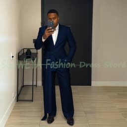 Pink Men's Suit Chic Outfits 2 Pieces Jacket Pants Boutique Male Blazer Set Banquet Custom Luxury Tuxedo