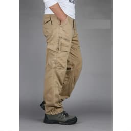 ICPANS Tactical Pants Men Military Army Black Cotton ix9 Zipper Streetwear Autumn Winter Cargo Pants Men military style Trousers