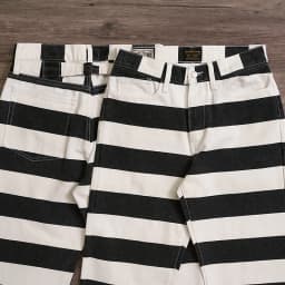 Autumn New American Retro 16oz Heavyweight Striped Cargo Pants Men's Fashion 100% Cotton Washed Thick Canvas Motorcycle Trousers