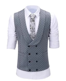 Mens suits Wave point Three Pieces Men Dress Suits Casual Commuter office business suits For Wedding(Blazer+Vest+Pants)