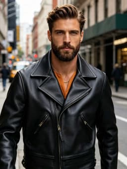 Black Winter Leather Jacket Men Sports Style Plus Size 5XL Genuine Natural Thick Cowhide Turn-Down Collar Mounted Police Coat