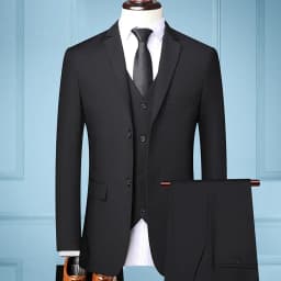 The New Store Offers Discounted Prices  Casual Formal Business Men's Fashionable Gentleman Solid Color All-season Fitted Suit