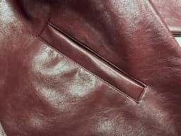 2026ss Embroidered Printed Leather Jacket High-quality Burgundy Loose Casual High Street Men's Women's Jackets