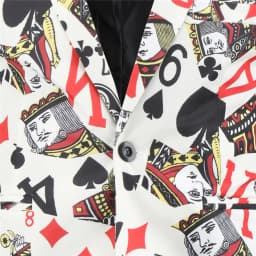 2026 New Thin Mens Suit Two-Piece, Poker Pattern Printed Decorative Jacket With Trousers, Fashion Casual Men Sets