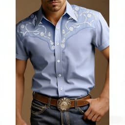 Men's Western Style Shirt Vintage Clothes Cowboy 3D Print Shirt Men Retro Style Men Lapel Shirt Fashion Short Sleeve Casual Tops