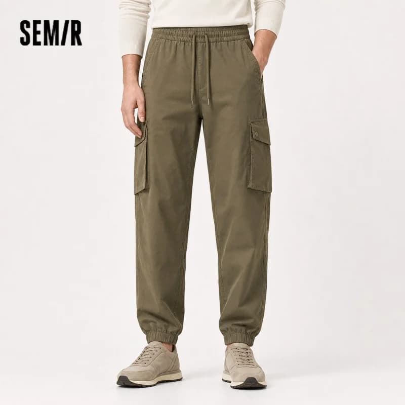 Semir Jogger Pants Men Loose Fit Cargo Style Long Trousers 2025 New Winter Trendy Streetwear