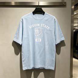 VISVIM Dog Digit 89 Print T Shirt Collar Stitch Box Label Tee Men Women High Quality Loose Short Sleeve Office Commuter Tops Tee