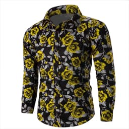 Valentine's Day Pattern Rose Novelty Casual Men's Shirt Holiday Casual Daily Shirt Lapel Long Sleeve Red S-5XL Fast Shipping