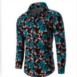 Valentine's Day Pattern Rose Novelty Casual Men's Shirt Holiday Casual Daily Shirt Lapel Long Sleeve Red S-5XL Fast Shipping