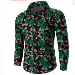 Valentine's Day Pattern Rose Novelty Casual Men's Shirt Holiday Casual Daily Shirt Lapel Long Sleeve Red S-5XL Fast Shipping