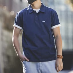 Maden Men's Vintage Indigo Lapel Polo Shirts Summer Casual Short Sleeve T-shirt with Pocket 100% Cotton Klein Blue Tees Tops