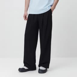 Semir Men Pants Casual Micro Wrinkle A Line Loose Drape Comfort Tall Slim Fit Wide Leg 2026 Summer Fashion Top