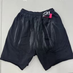 Vintage Washed 123 Print Baggy Shorts Men Streetwear Cotton Sweat Shorts