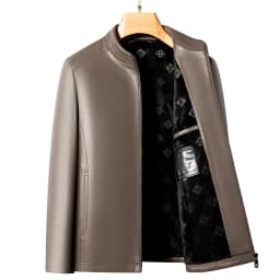 YN-2581 Spring And Autumn New Men's Genuine Leather Coat, Fur Integrated, Casual Natural Sheepskin Coat, Winter Thickened Top