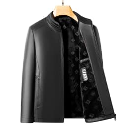 YN-2581 Spring And Autumn New Men's Genuine Leather Coat, Fur Integrated, Casual Natural Sheepskin Coat, Winter Thickened Top